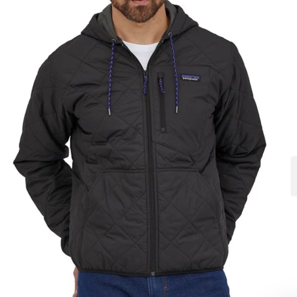 Patagonia Diamond Quilted Bomber Hoodie - Men's Small. Excellent condition